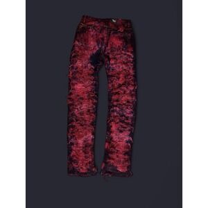 Rare Coal And Terry Red And‎ Black acid Wash Jeans Size 30x34 Men